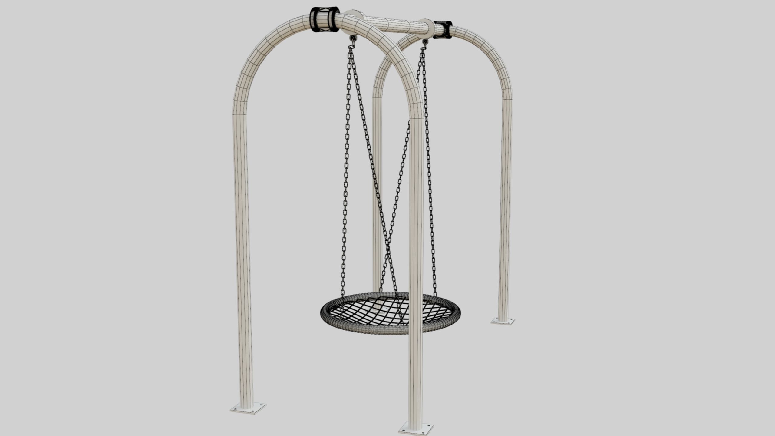 Playground Portal Swing - 02 3D model_38