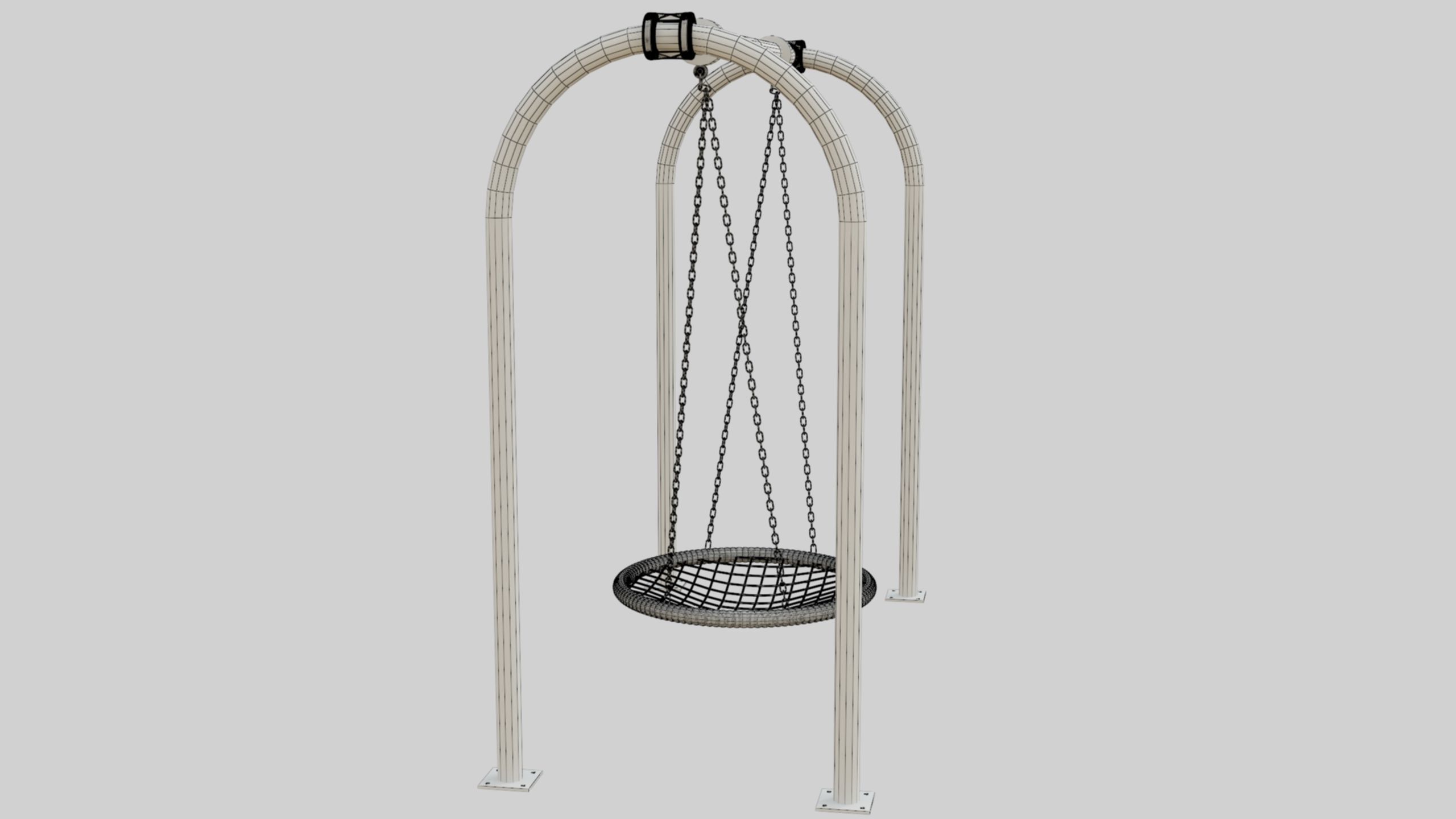 Playground Portal Swing - 02 3D model_30