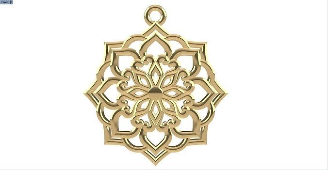 IPSIT GOLD PENDANT 3D print model