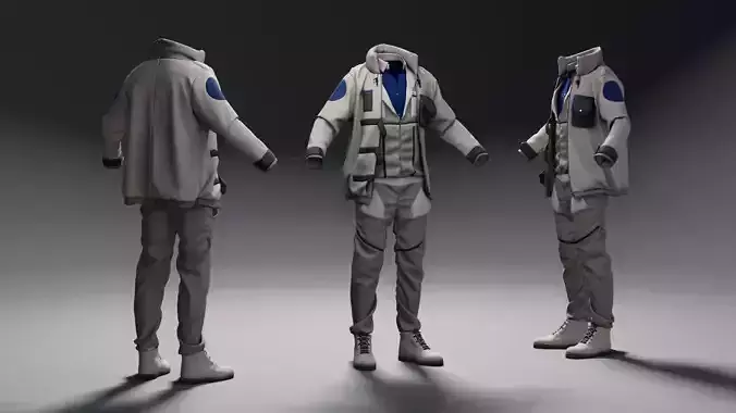 Midpoly Overall and Jacket Outfit