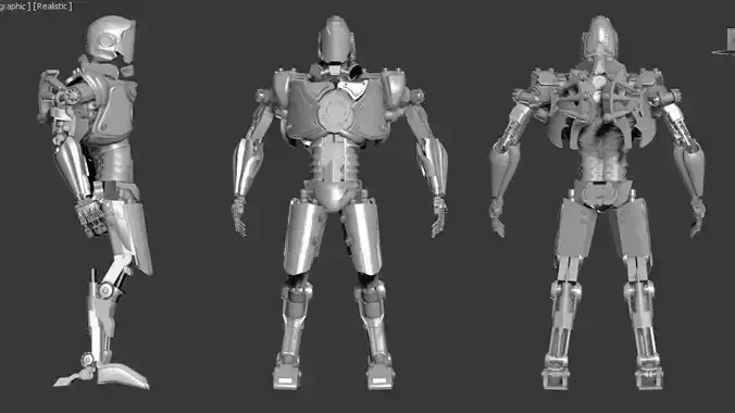 DEDROYED x03 killer robot 3D model