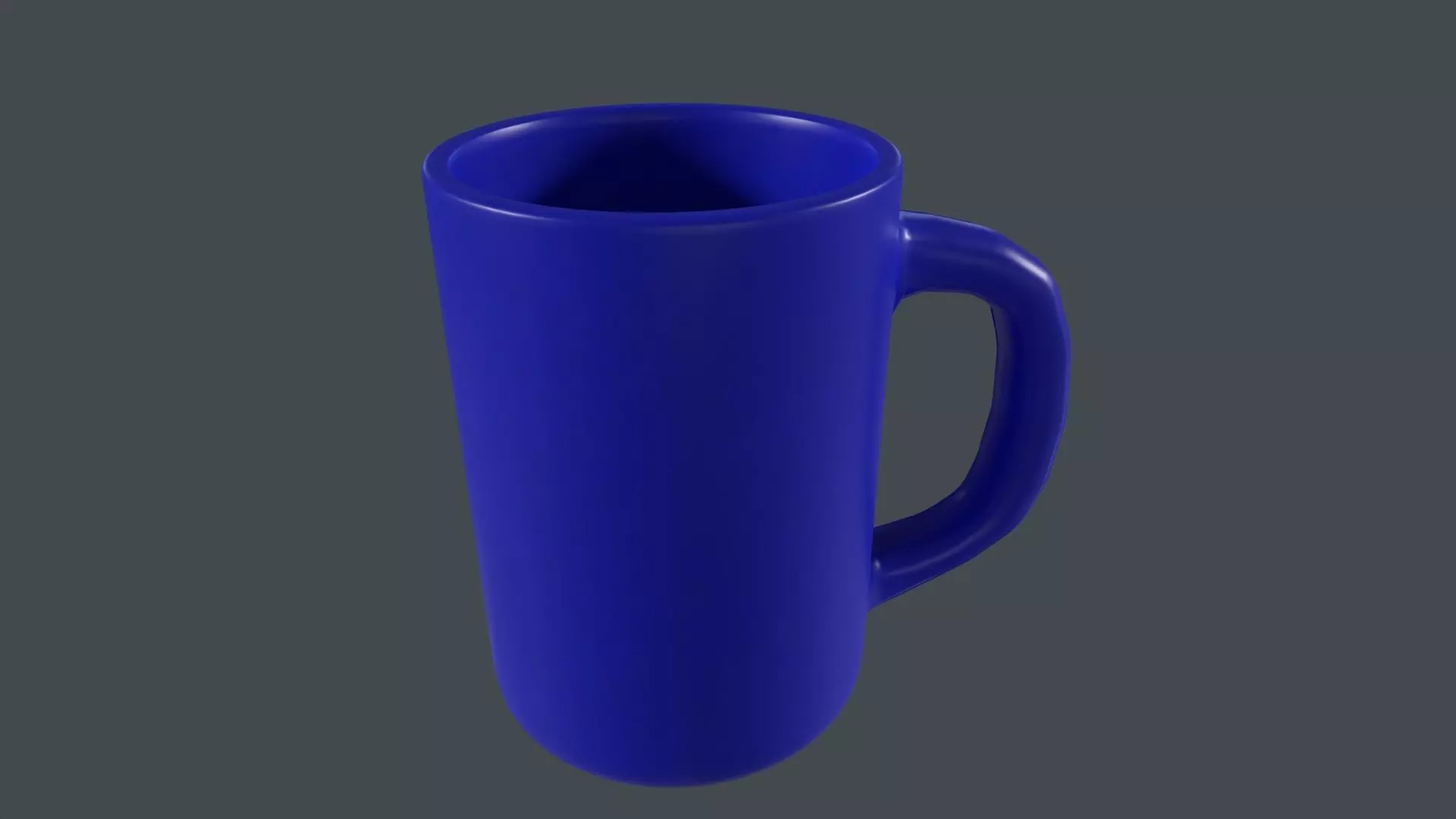Coffee Cup Blue Version 3D Model Low-poly 3D model_0