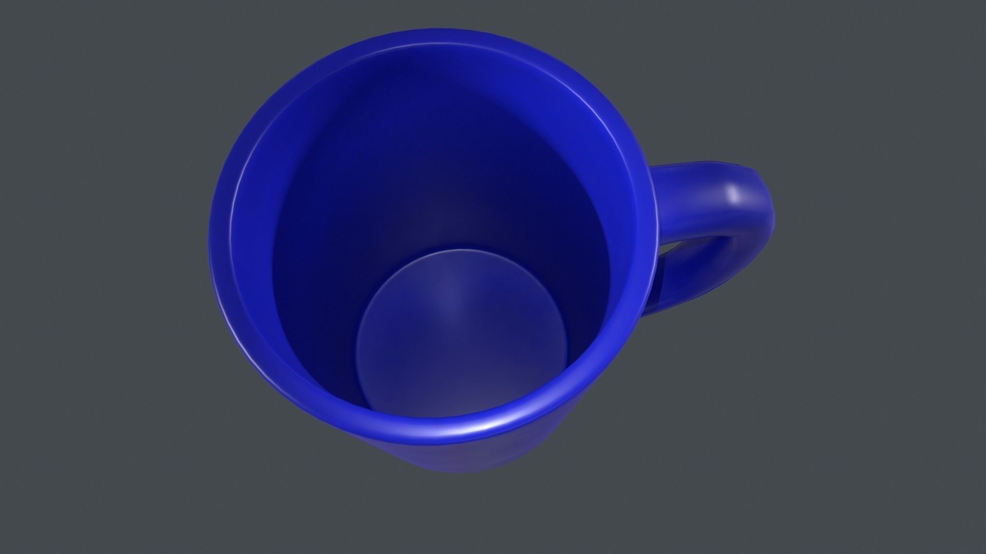 Coffee Cup Blue Version 3D Model Low-poly 3D model_3