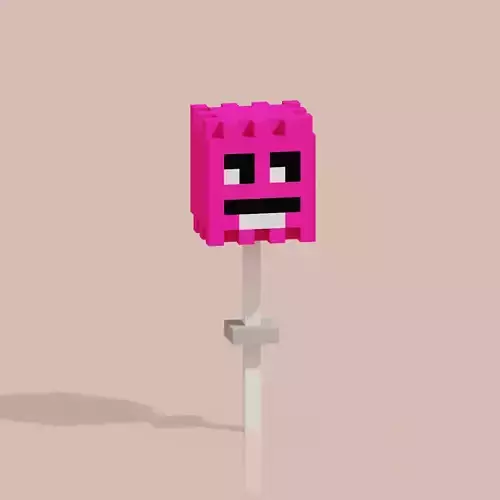 Toy Hero VCNAV11 Voxel Low-poly 3D model