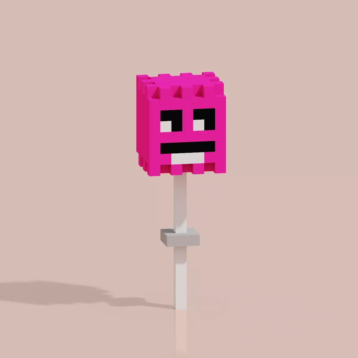Toy Hero VCNAV11 Voxel Low-poly 3D model_0
