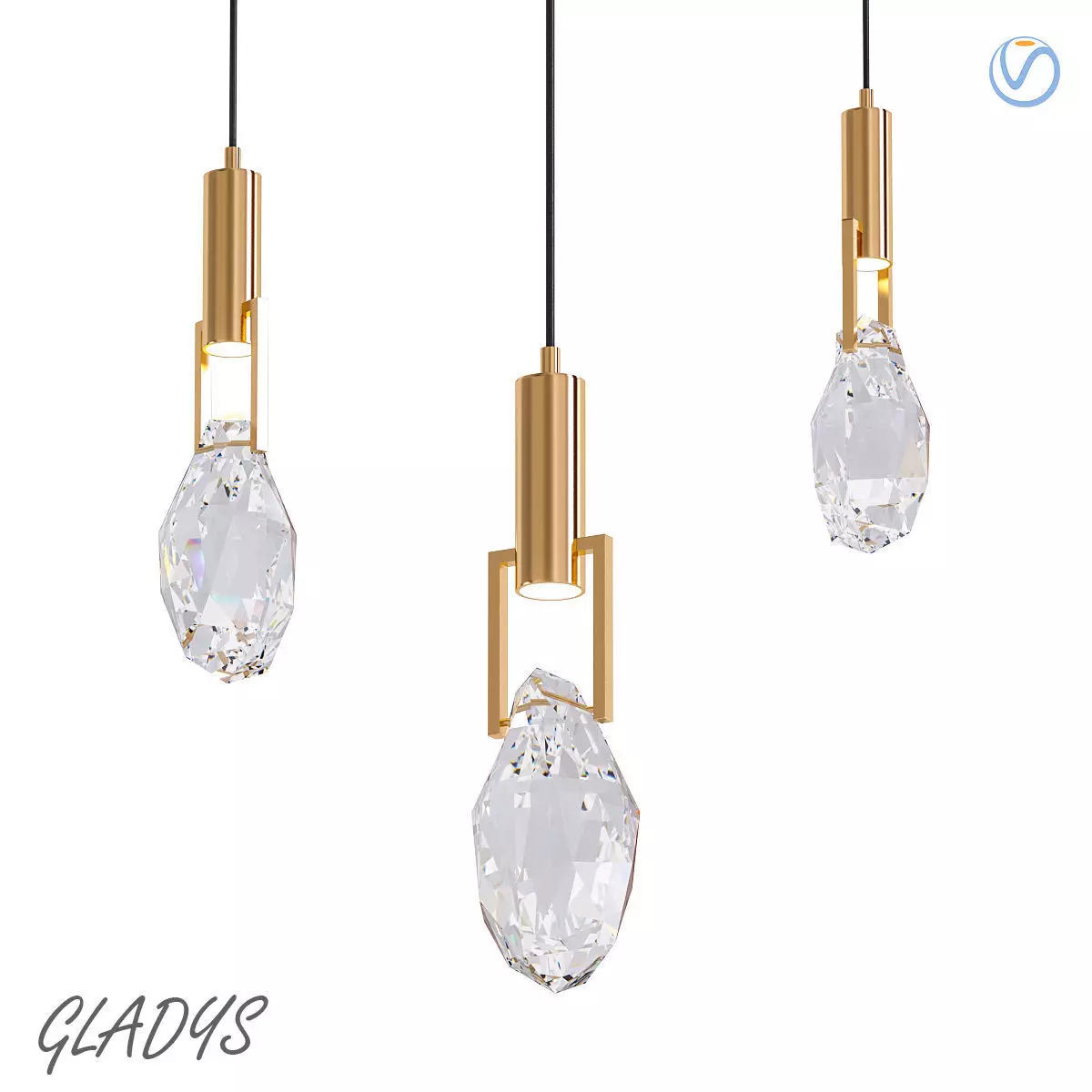 GLADYS hanging lamp 3D model_0