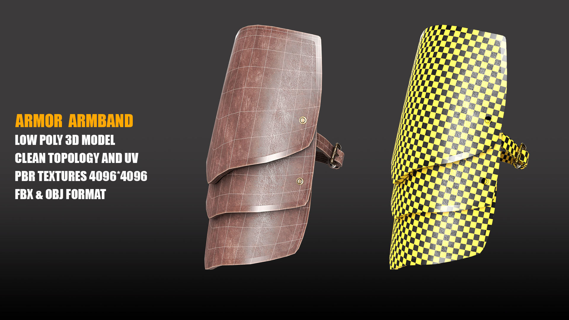 Assassins Costume Low-poly 3D model PBR Textures Low-poly 3D model_4