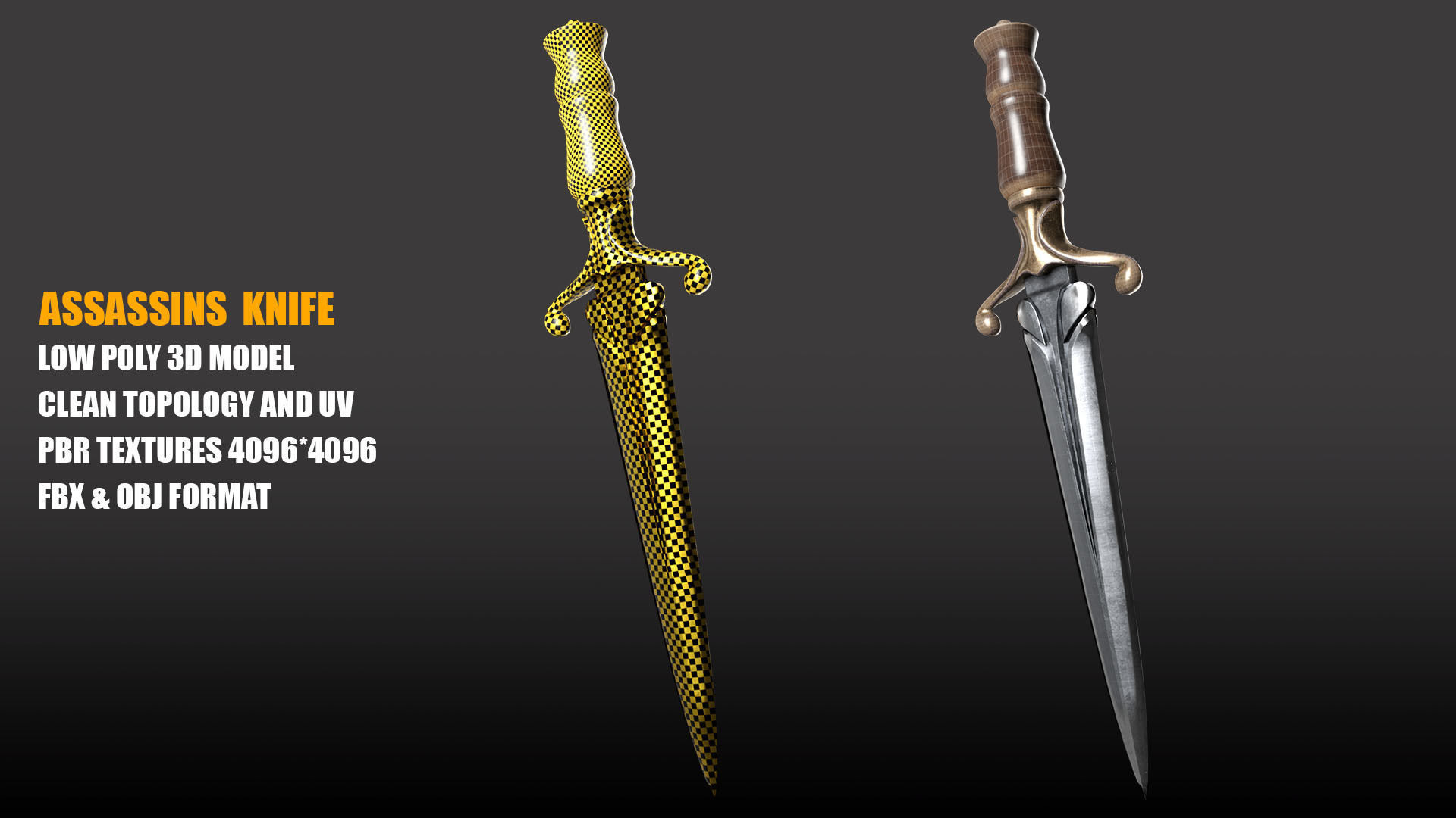 Assassins Costume Low-poly 3D model PBR Textures Low-poly 3D model_11