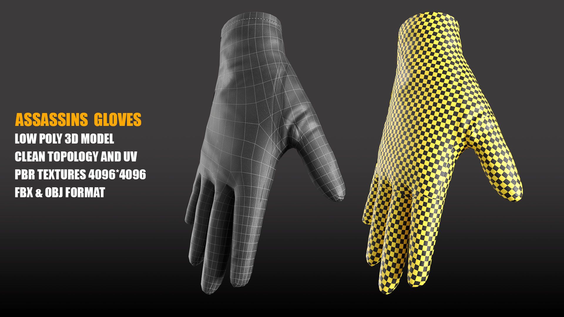 Assassins Costume Low-poly 3D model PBR Textures Low-poly 3D model_10