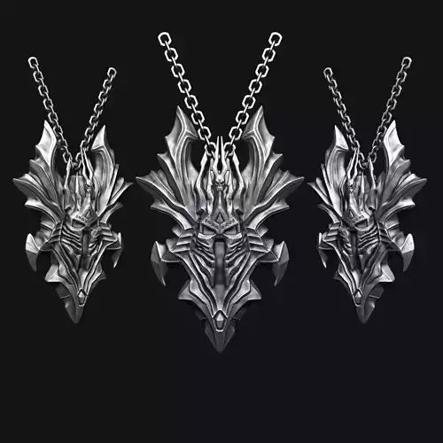 Arthas Lich King Helmet Pendant - Helm of Domination