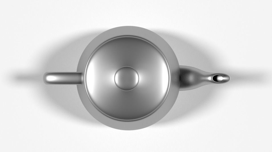 Teapot Low-poly 3D model_5