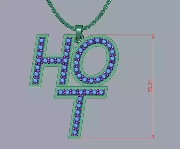 Jewelry 3D hot pendant