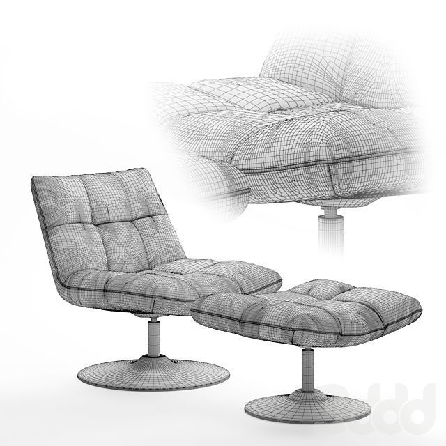 Lounge chair bar 3D model_1