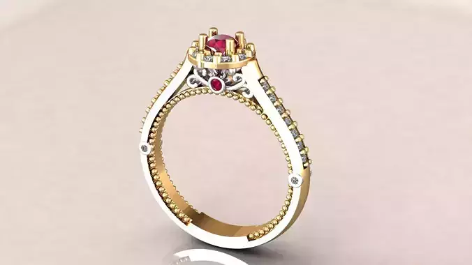  Marriage ring 3D print model