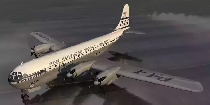 Boeing B-377 Stratocruiser 3D model