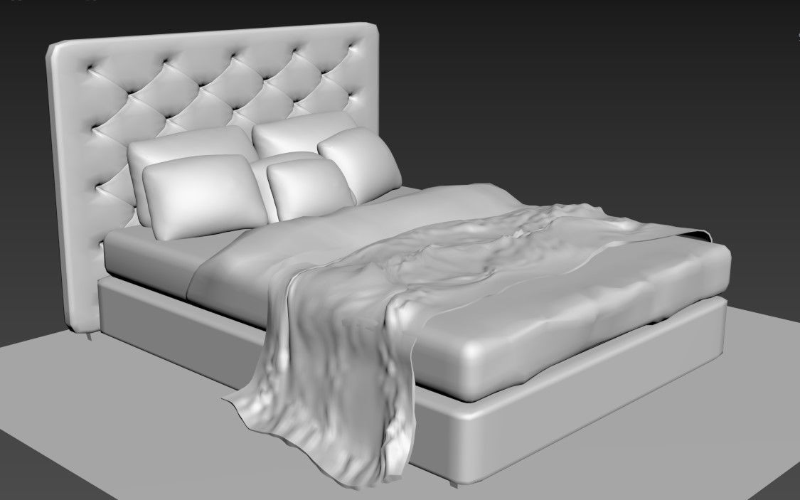bed 3d model 3D model_2