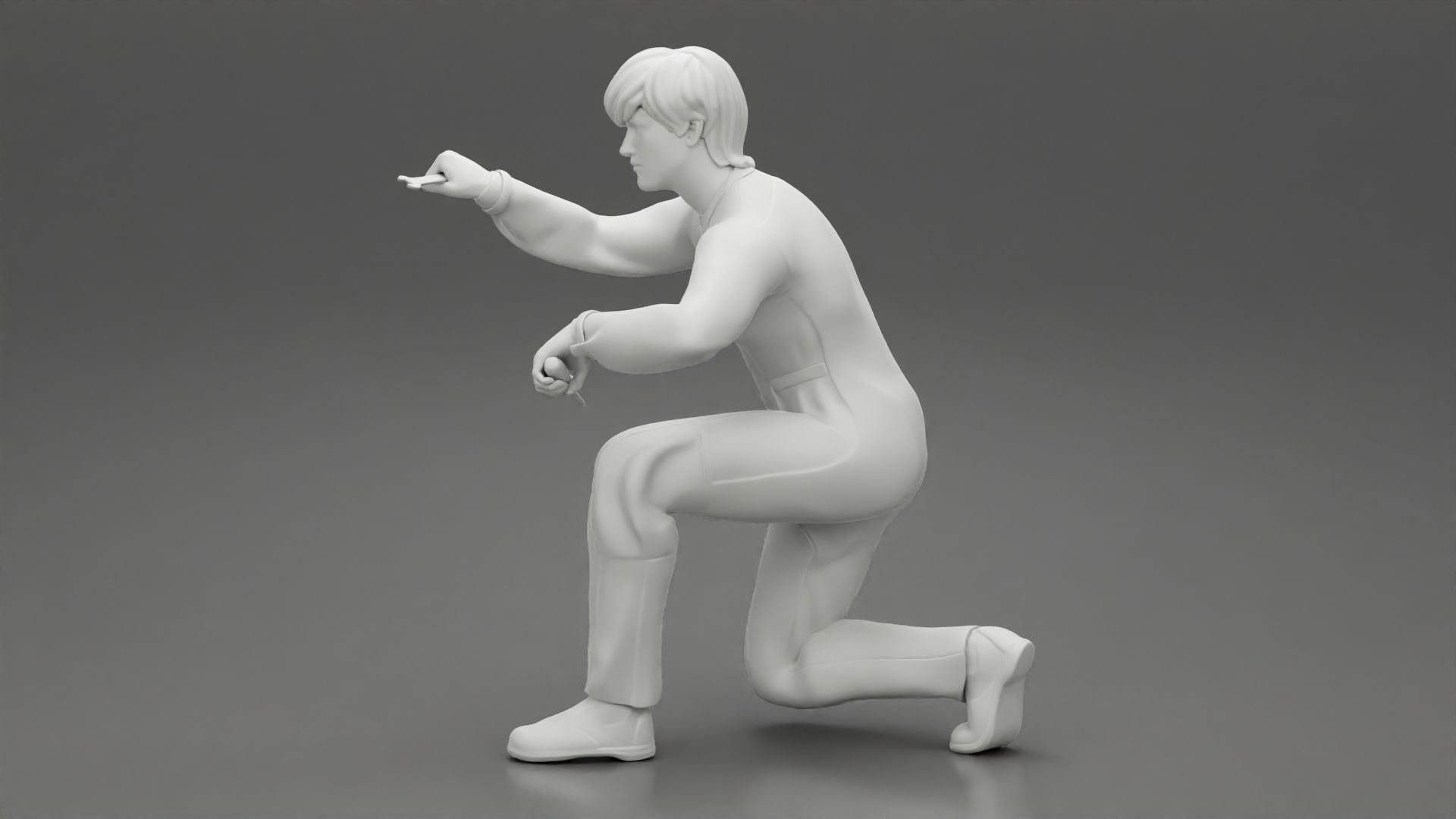 The mechanic is sitting and fixing the problems 3D print model_6