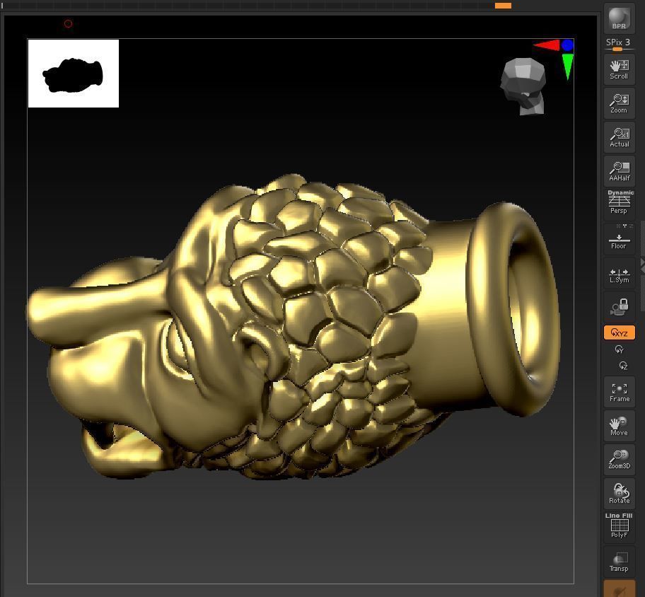 lion 02 3D print model_8