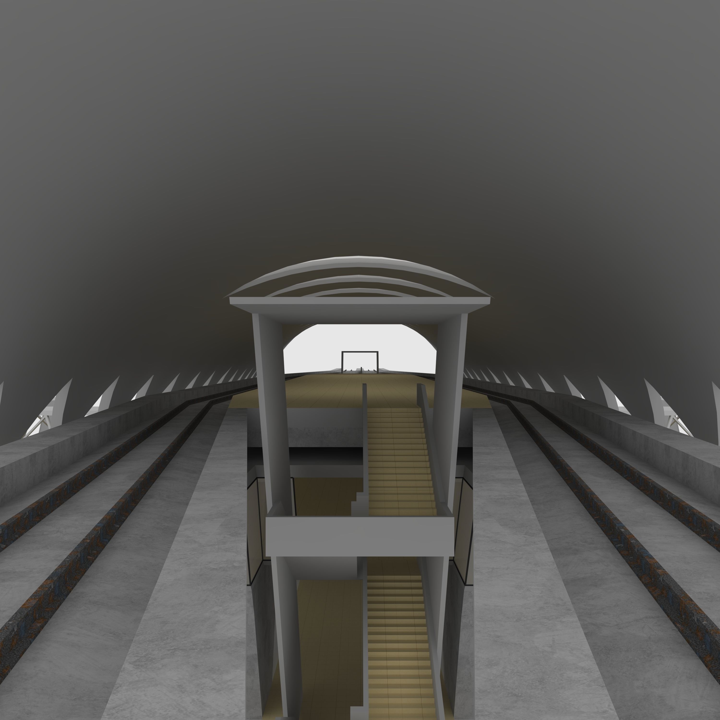 Railway Station 1 3D model_22