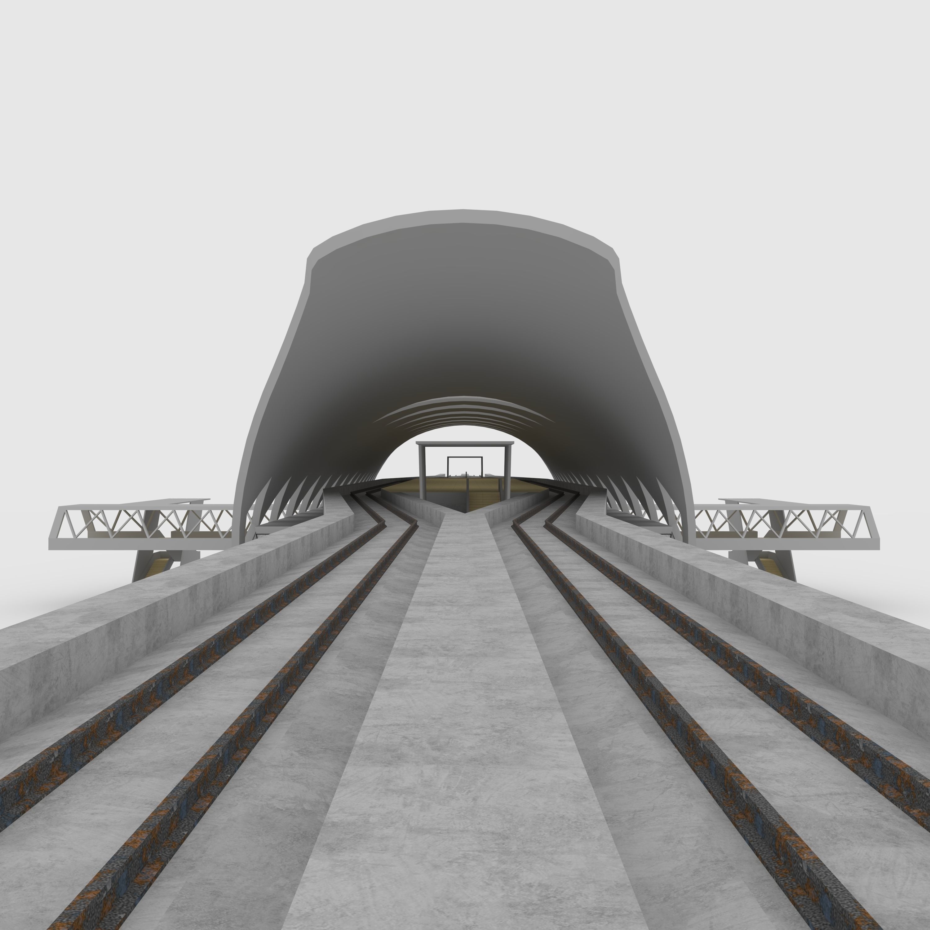 Railway Station 1 3D model_20