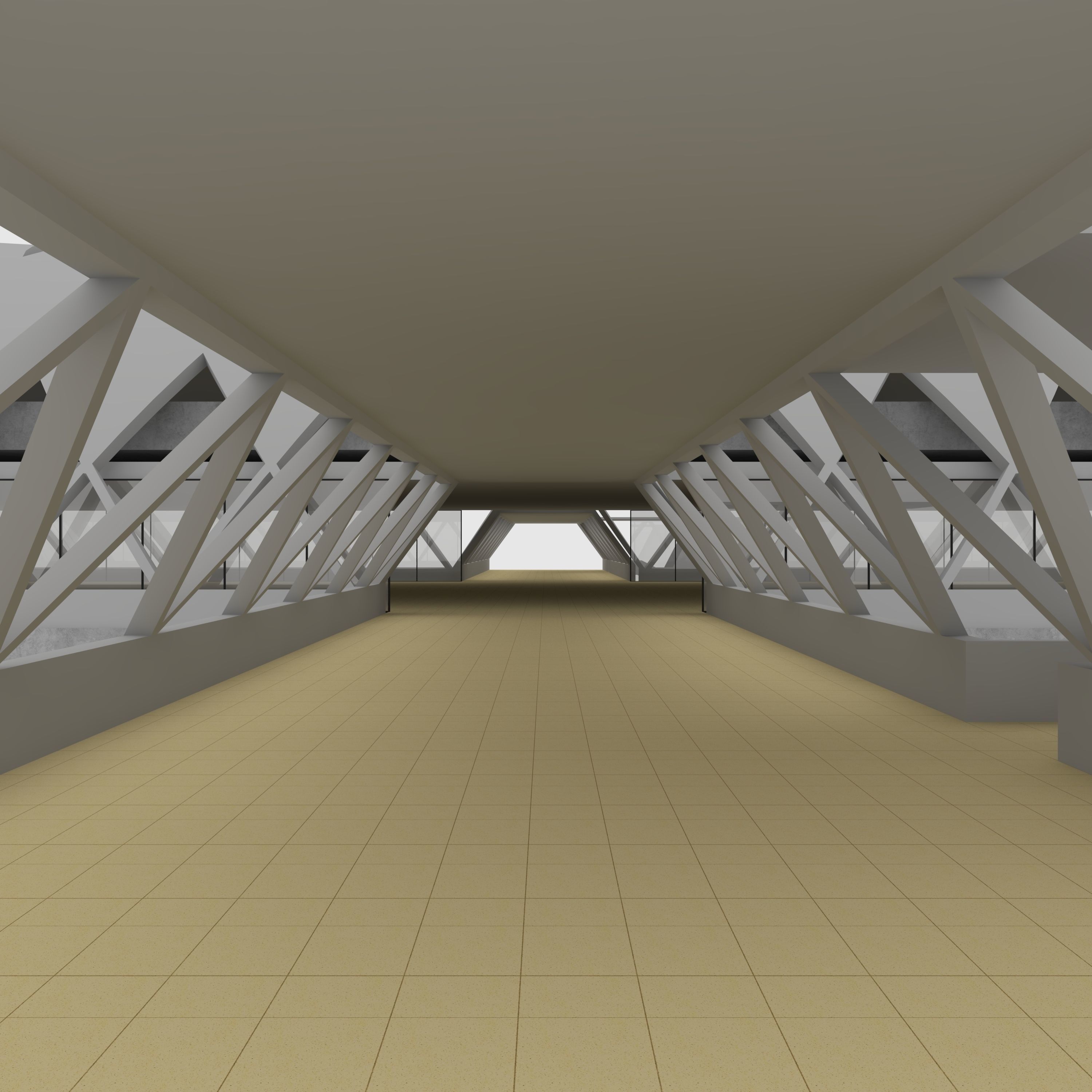 Railway Station 1 3D model_12