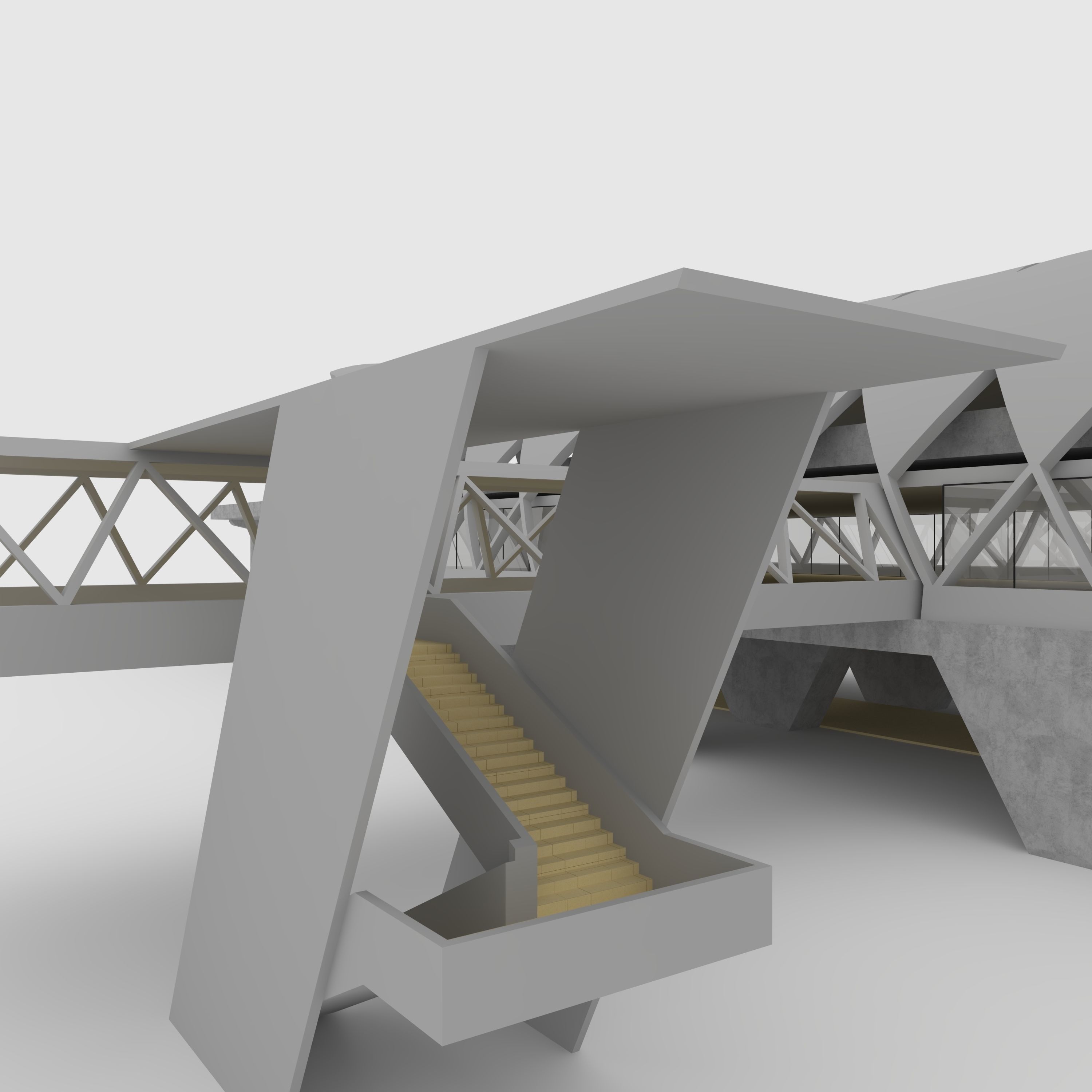 Railway Station 1 3D model_14
