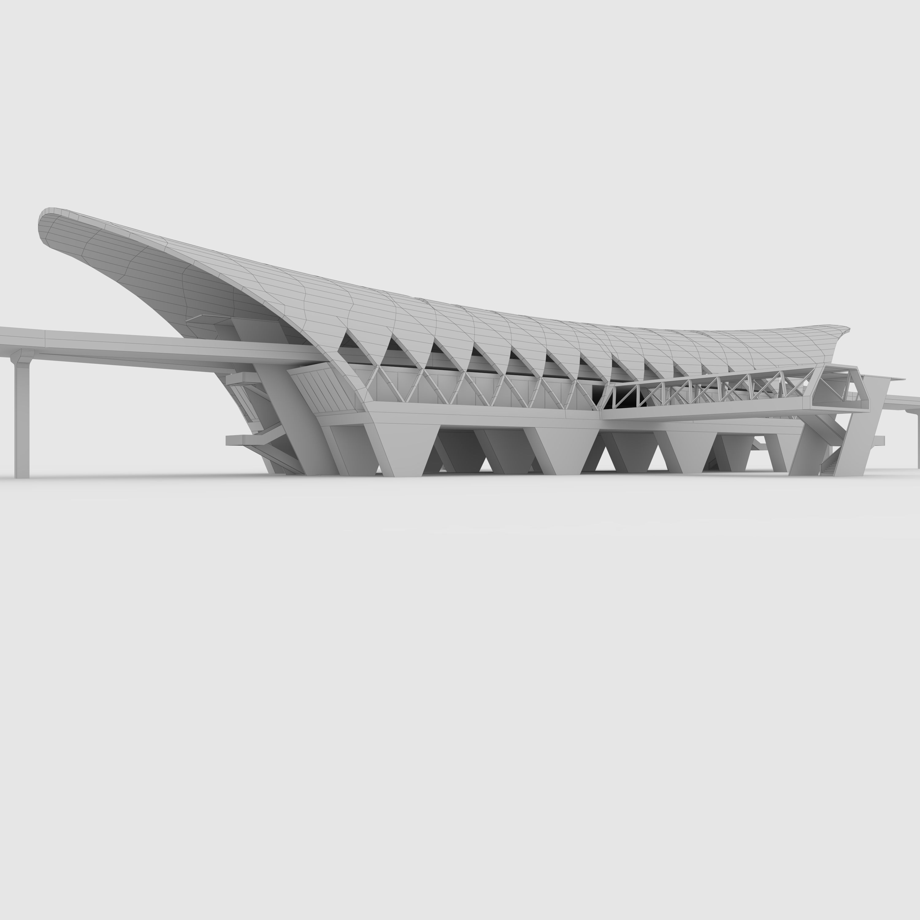 Railway Station 1 3D model_1