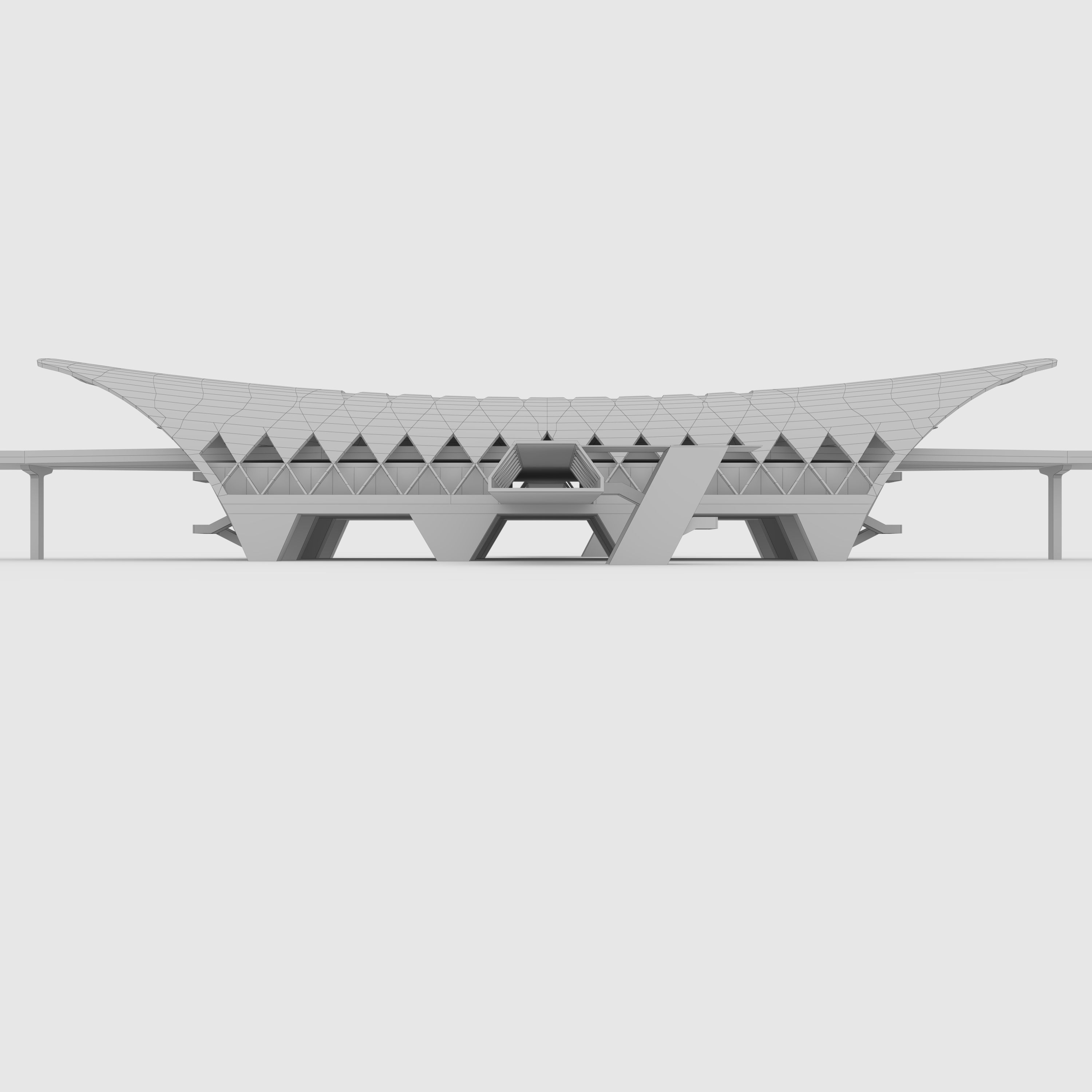 Railway Station 1 3D model_3