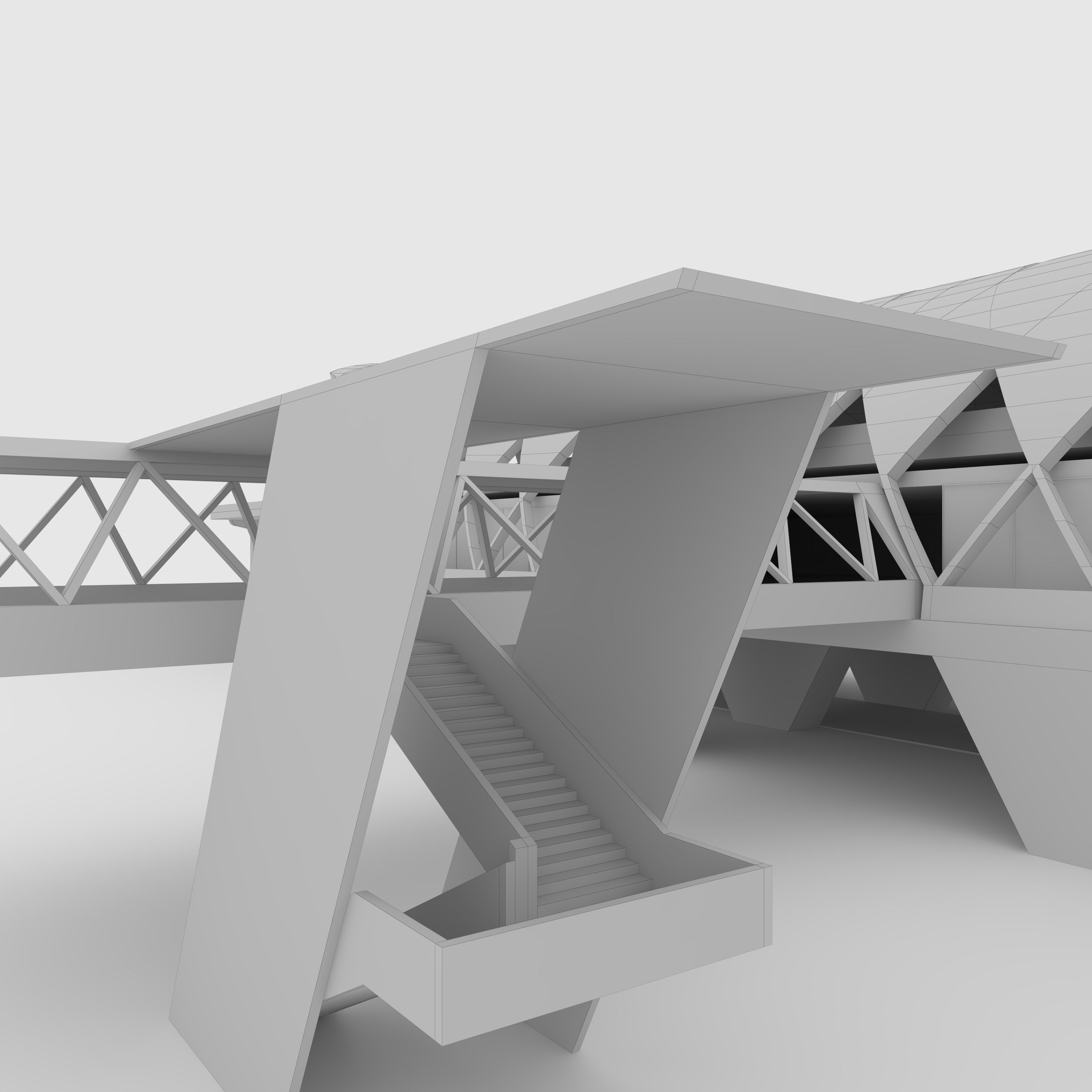 Railway Station 1 3D model_15
