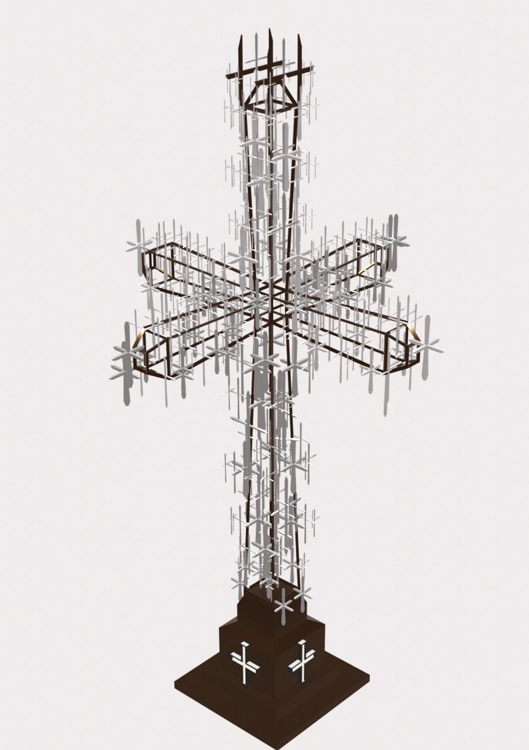 Cross monument 3D model | CGTrader