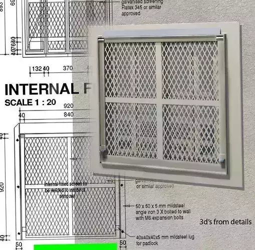 dArc prison window 3D model