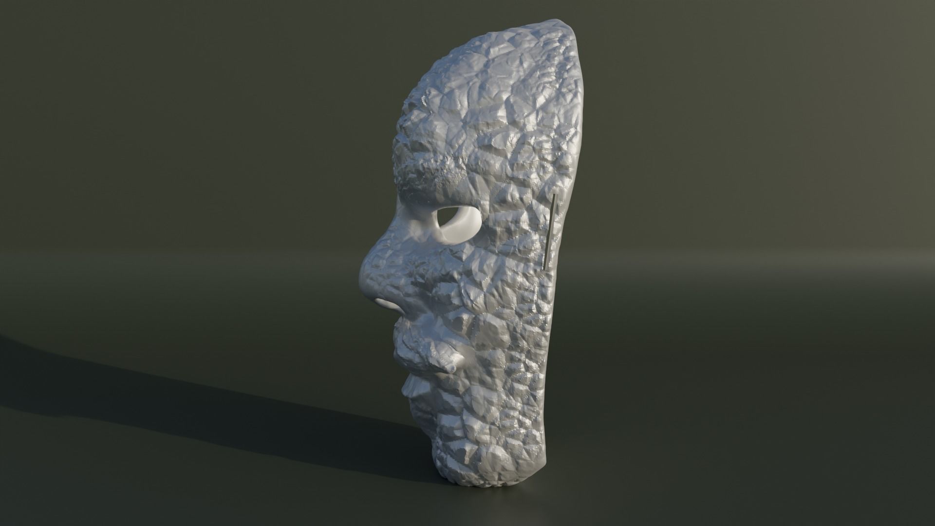 Fantasy Human Face Mask 2 3D print model_4