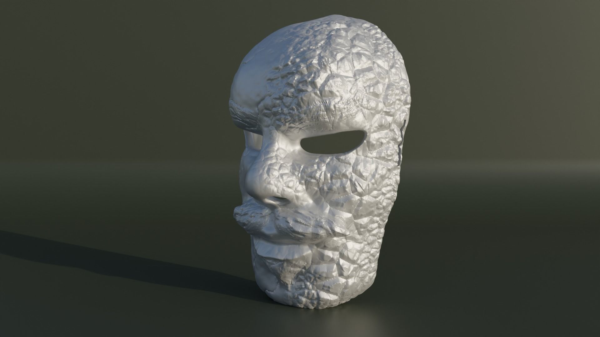 Fantasy Human Face Mask 2 3D print model_2