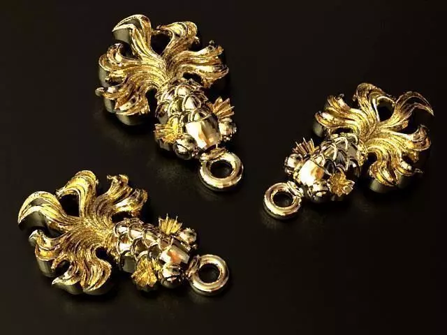 Gold Fish Pendant 3D print model