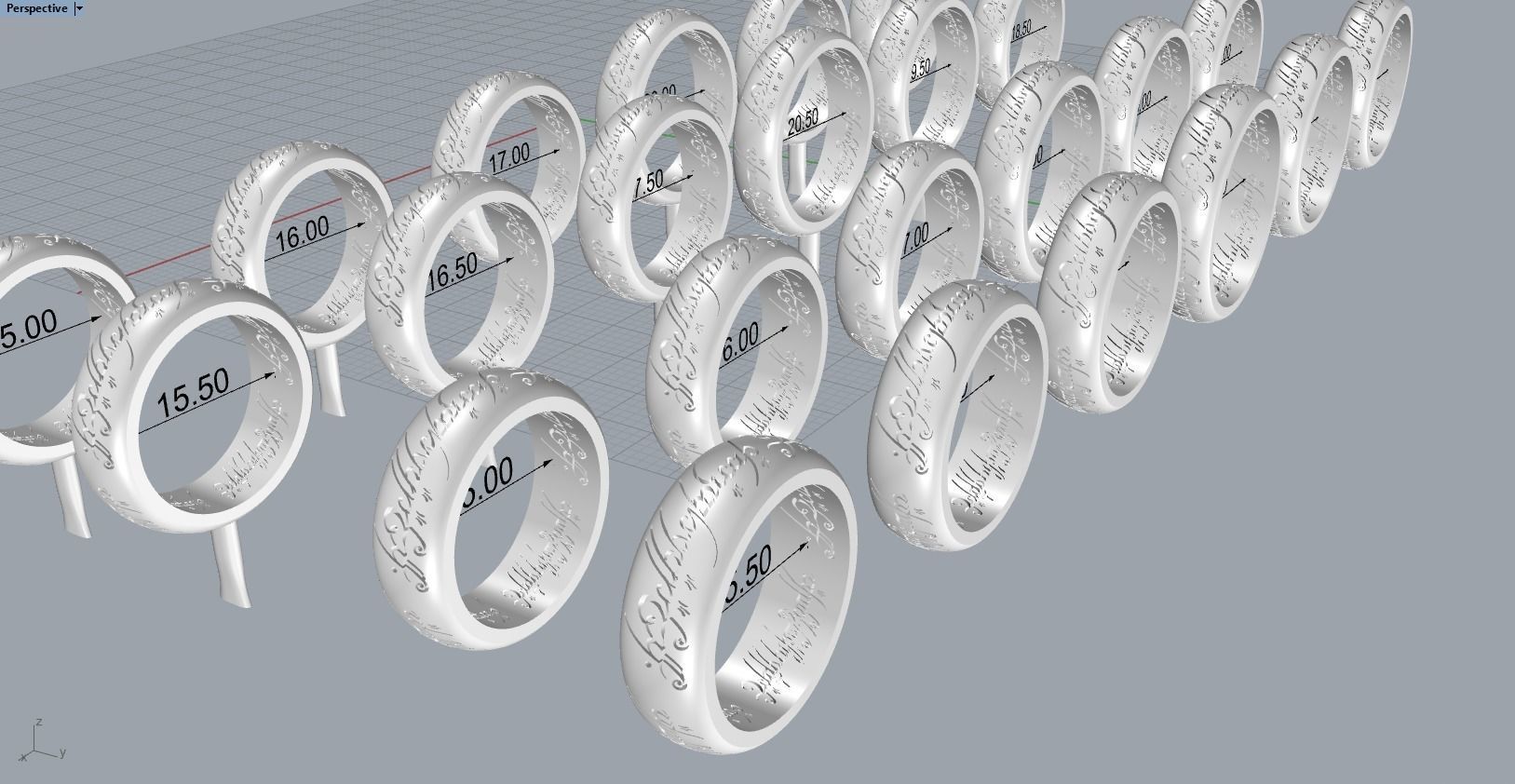 THE LORD OF THE RINGS 12 sizes  3D print model_5