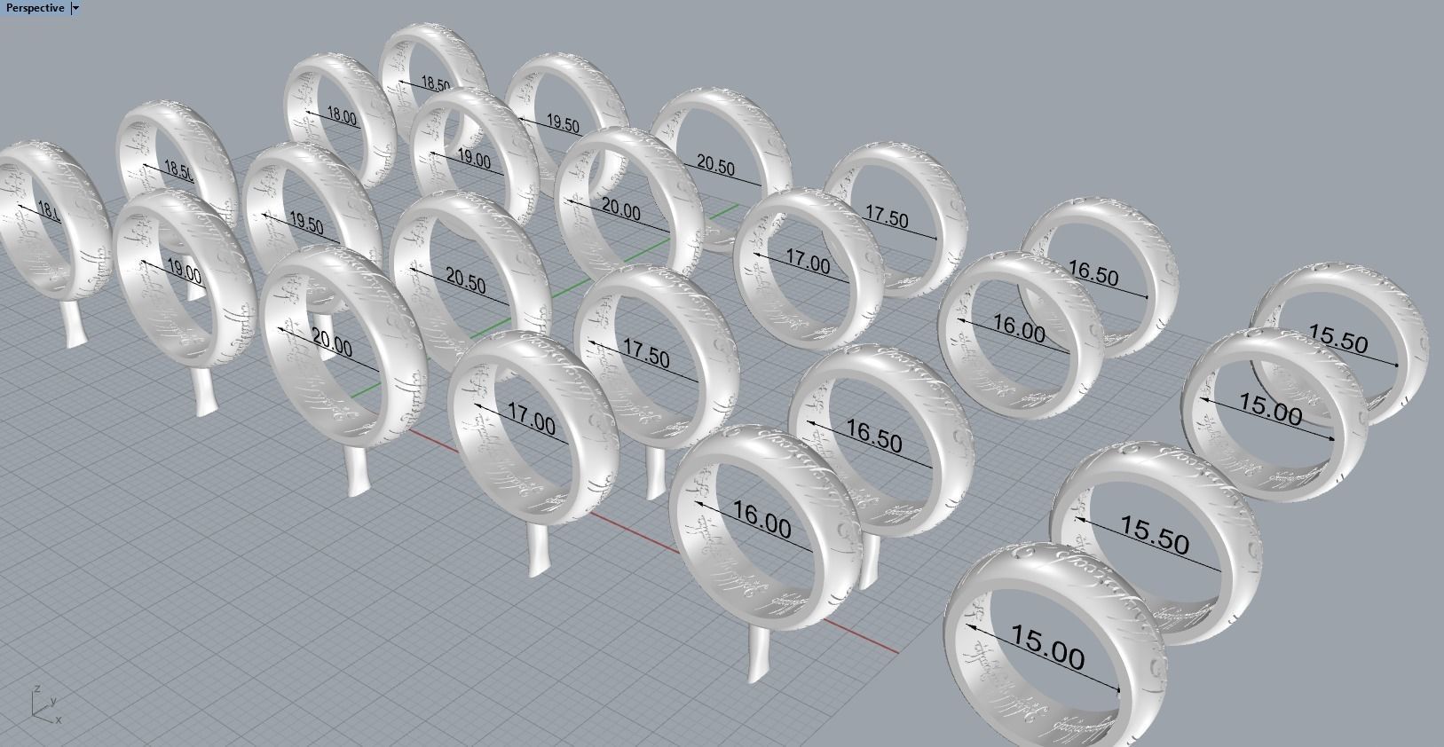 THE LORD OF THE RINGS 12 sizes  3D print model_4