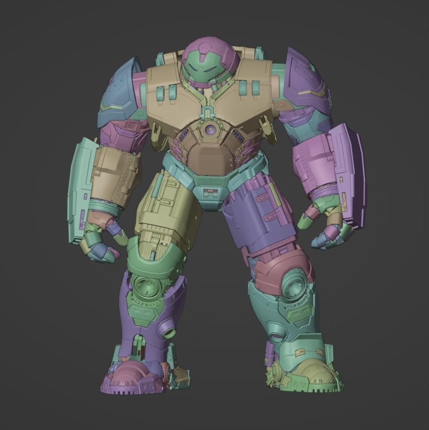 HulkBuster Marvel Iron Man 3D model 3D model_4