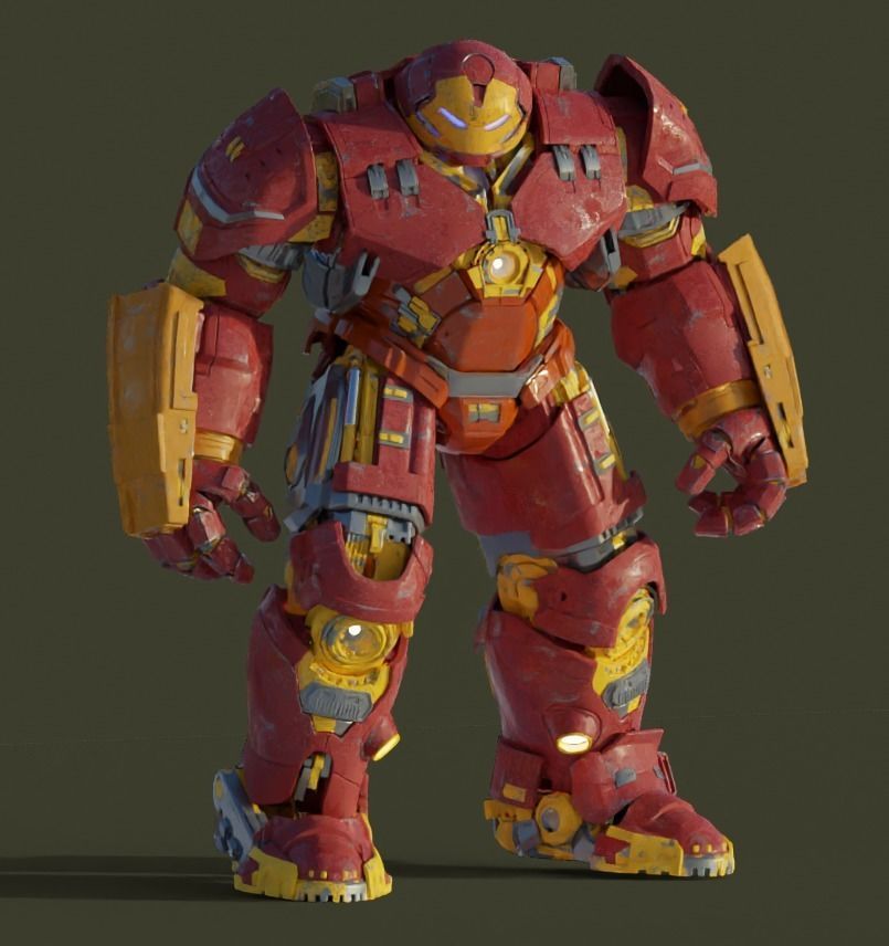 HulkBuster Marvel Iron Man 3D model 3D model_2