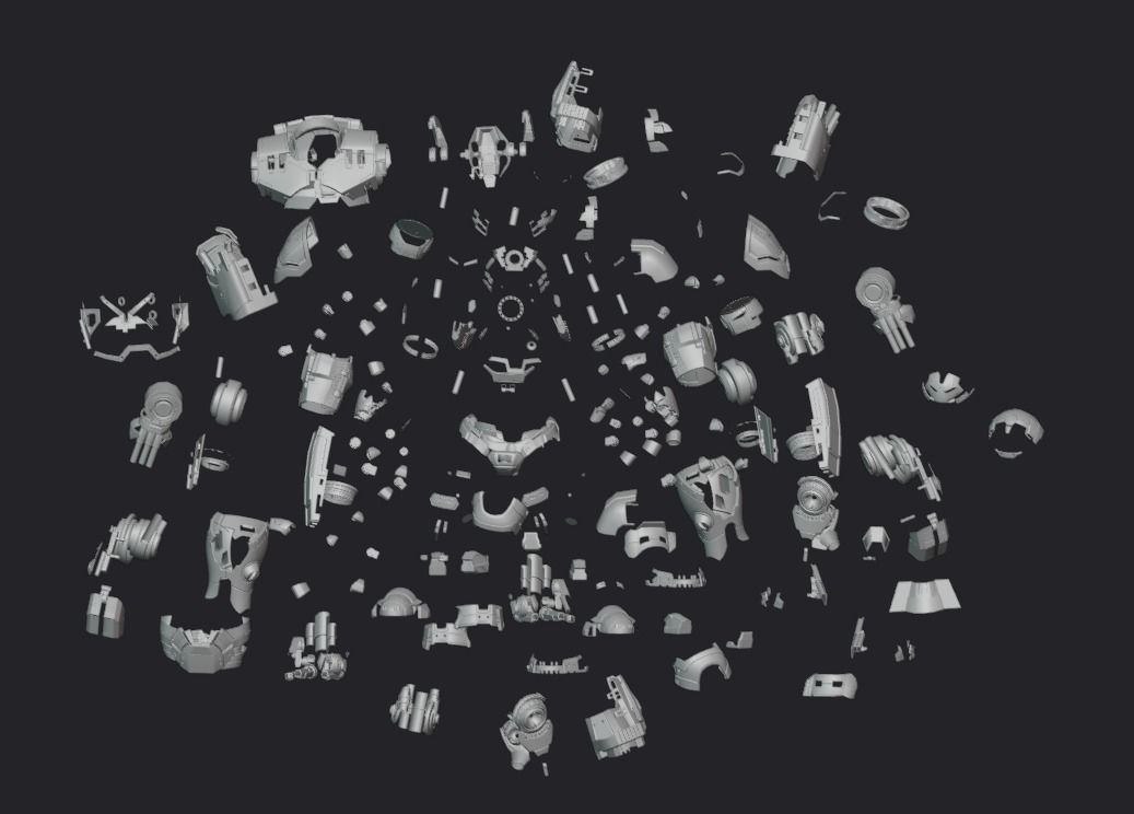 HulkBuster Marvel Iron Man 3D model 3D model_7