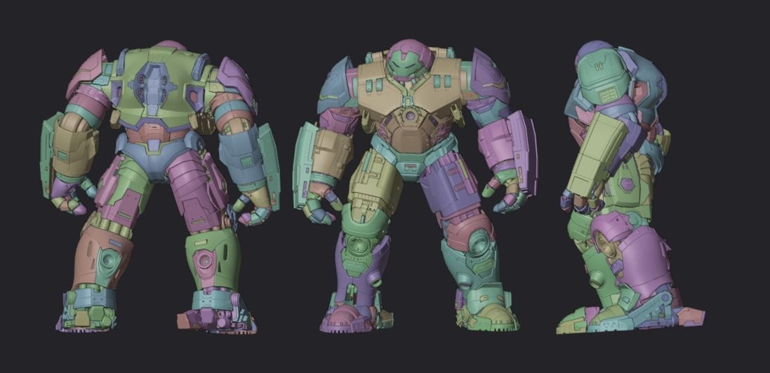 HulkBuster Marvel Iron Man 3D model 3D model_5
