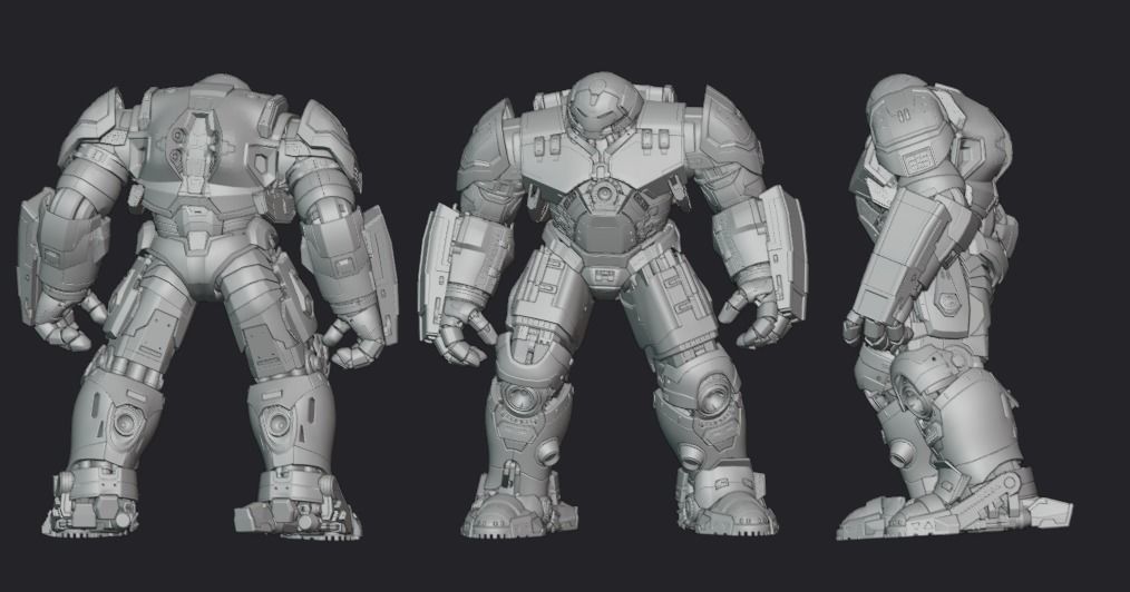 HulkBuster Marvel Iron Man 3D model 3D model_6