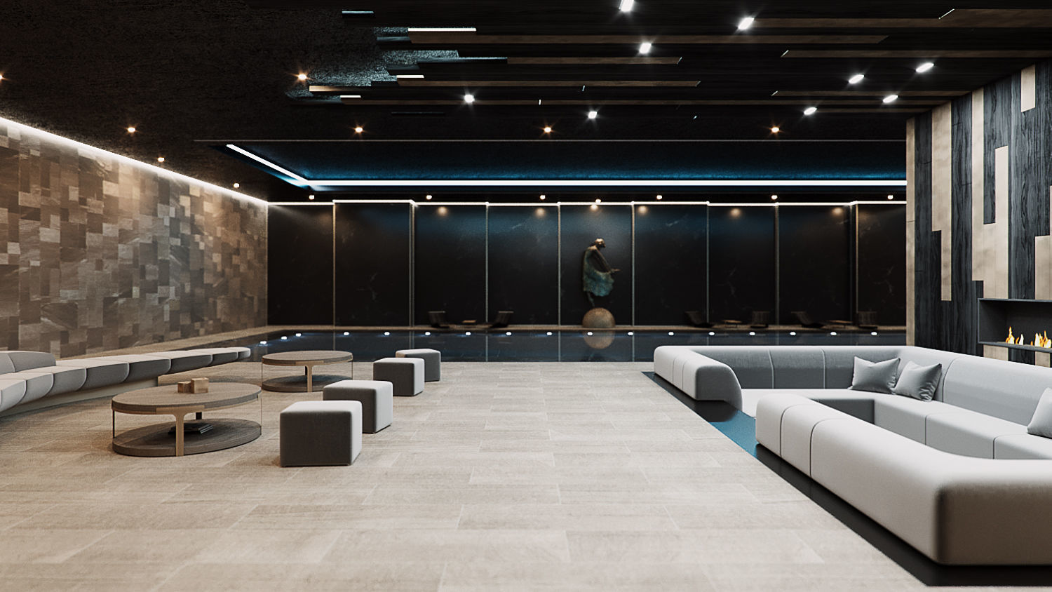 Corona - 3ds Max scene files - Residential Pool Interior 3D model_7