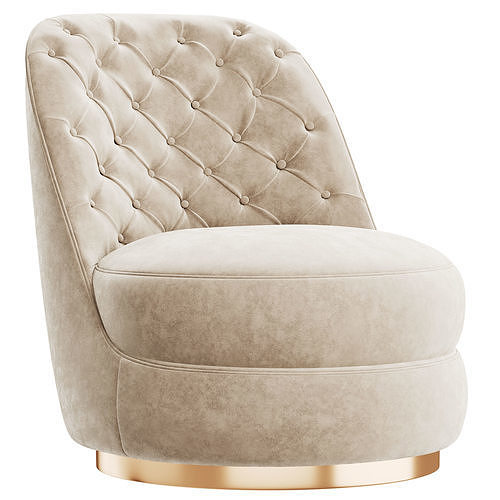  Armchair opera leila Low-poly 3D model