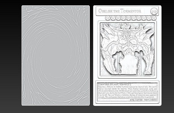 Egyptian God Cards Yu-Gi-Oh 3D print model English version 3D print model_2