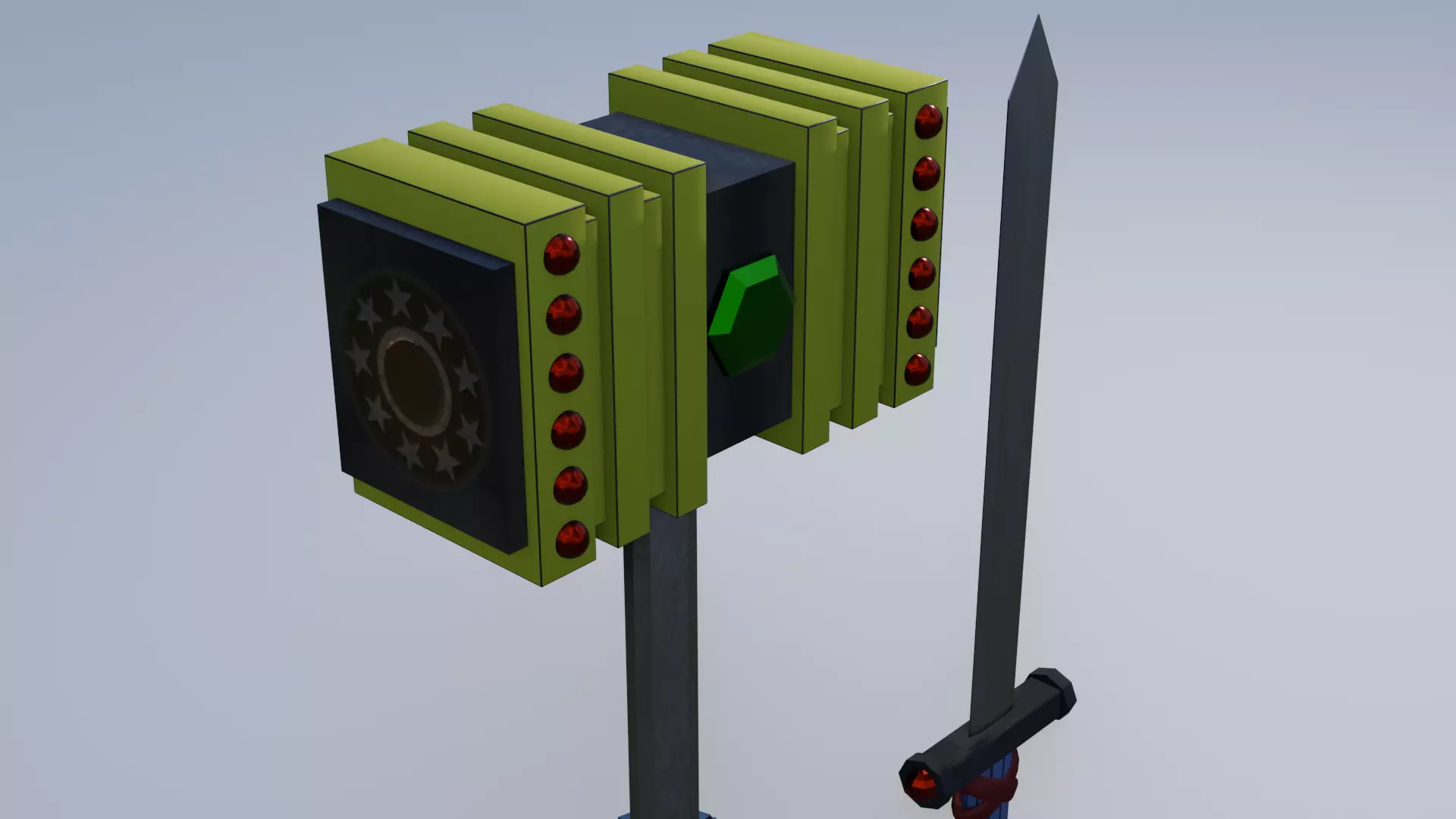 Game Weapons Free low-poly 3D model