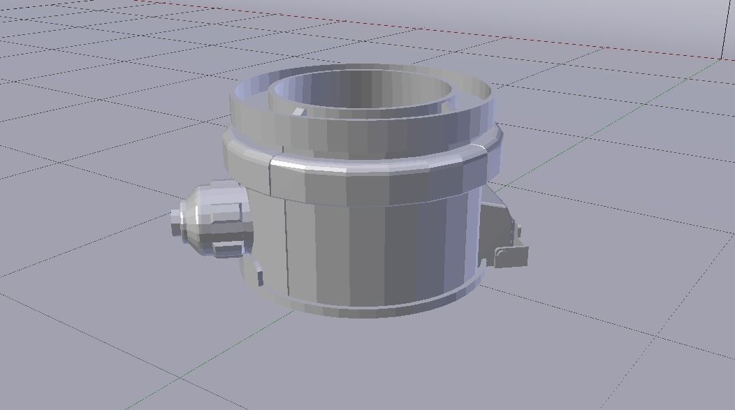 Sci-Fi Dropper 02 Low-poly 3D model_13