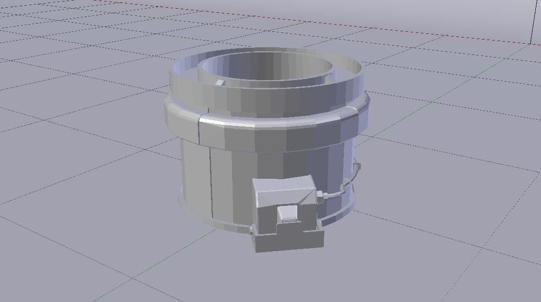 Sci-Fi Dropper 02 Low-poly 3D model_12