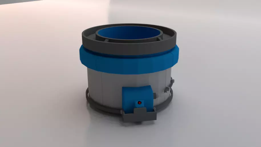 Sci-Fi Dropper 02 Low-poly 3D model_0