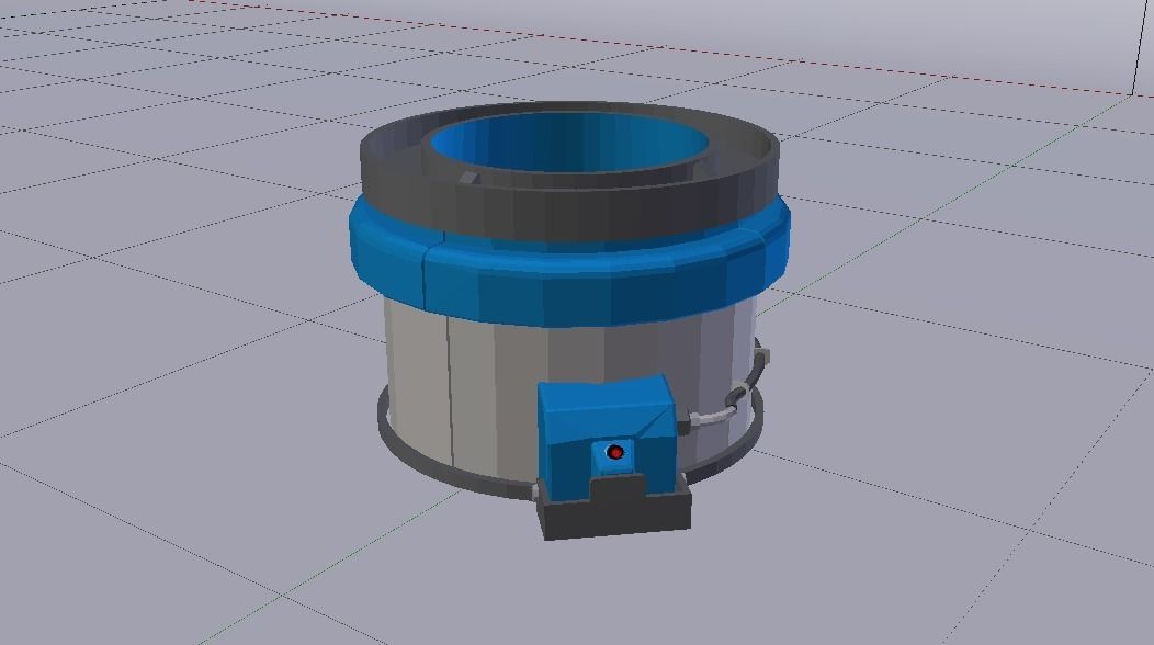 Sci-Fi Dropper 02 Low-poly 3D model_8