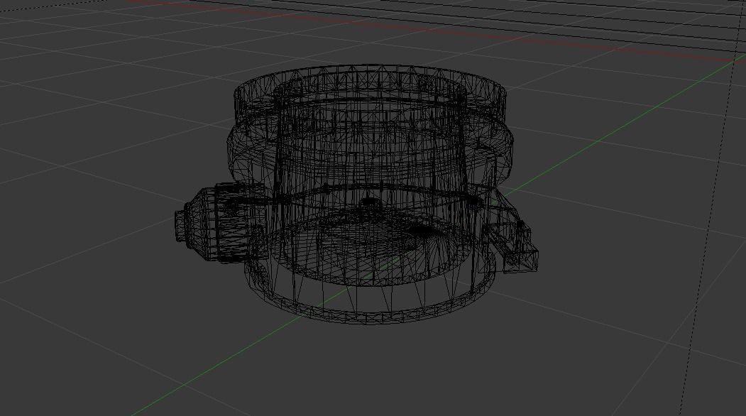 Sci-Fi Dropper 02 Low-poly 3D model_17